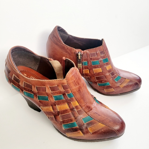 L’Artiste by Spring Step Brilliance Pump multi color leather woven unique size 5 - Picture 2 of 8